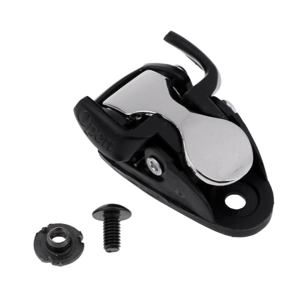 2xInline Skating Spider Buckle Roller Skate Boot Clasp with Screw Nut Black