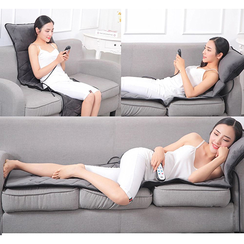 Nệm (Đệm) Massage Toàn Thân Nikio NK-151 - Con Lăn Xoa Bóp Cổ Vai Gáy, 10 Động Cơ Matxa Rung Toàn Thân, Kết Hợp Nhiệt Sưởi Và Túi Khí Nâng Đỡ Cột Sống, Hỗ Trợ Điều Trị Đau Nhức Lưng