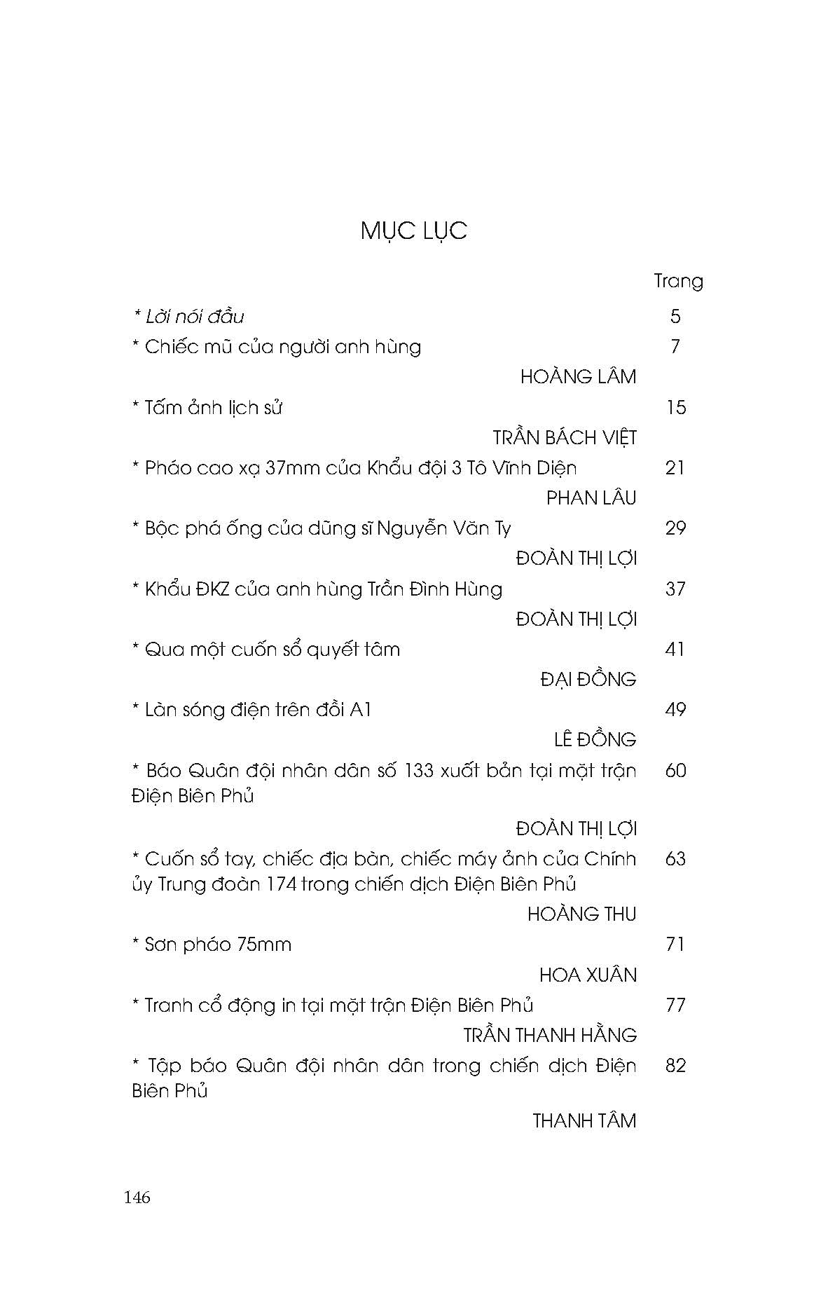 Kỷ Vật Chiến Sĩ Điện Biên