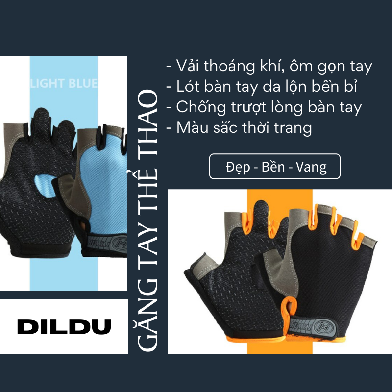 Hình ảnh Găng Tay Thể Thao Tập Gym Thời Trang HW Basic Sport Gloves | Găng Tay Đi Phượt, Bao Tay Chạy Xe Máy, Xe Đạp | Bao Tay Cụt Ngón Bảo Vệ Bàn Tay Đa Năng 