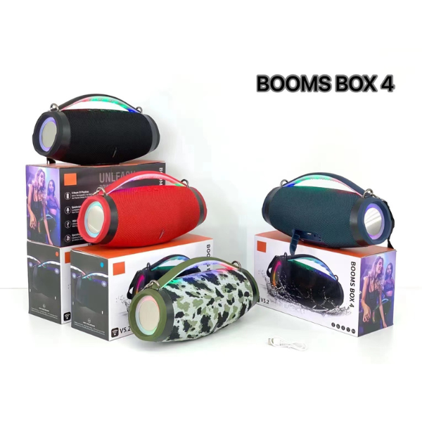 Loa Bluetooth BOOM BOX 4 - Âm Bass Cực Căng - Công Suất Lớn - Hàng Nhập Khẩu