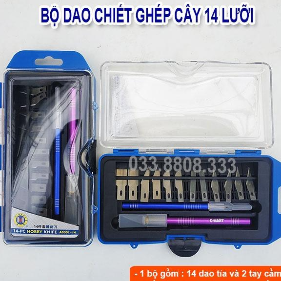 BỘ GHÉP CÂY XANH 14 LƯỚI +2 CÁN CHÍNH -{BỘ GHÉP TIỆN ÍCH