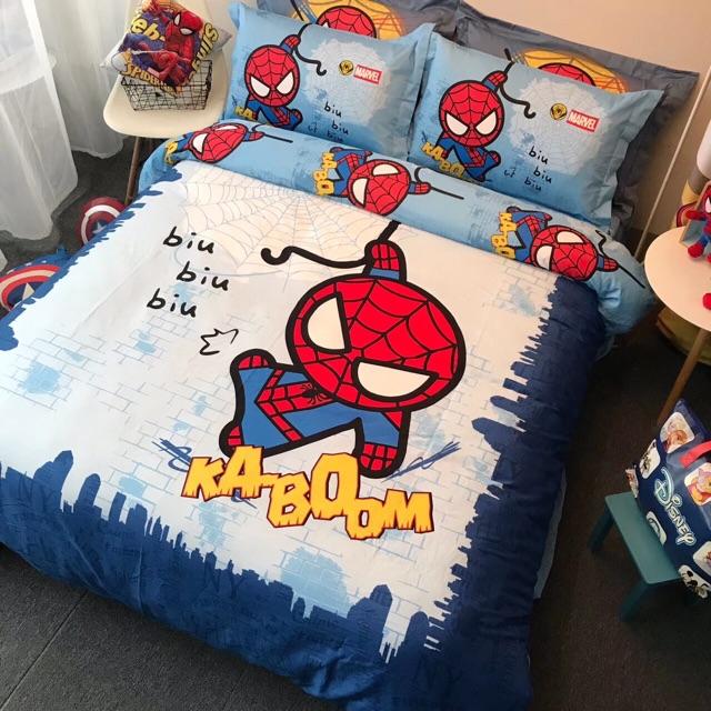 Set Cotton 3D Disney Hàng Nhập Khẩu Cao Cấp 4 Món Siêu Dễ Thương Người Nhện Mẫu 2
