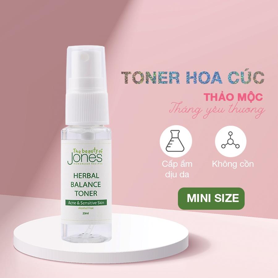 Nước hoa cúc cân bằng dành cho mẹ bầu The Beauty of Jones 100ml và 20ml