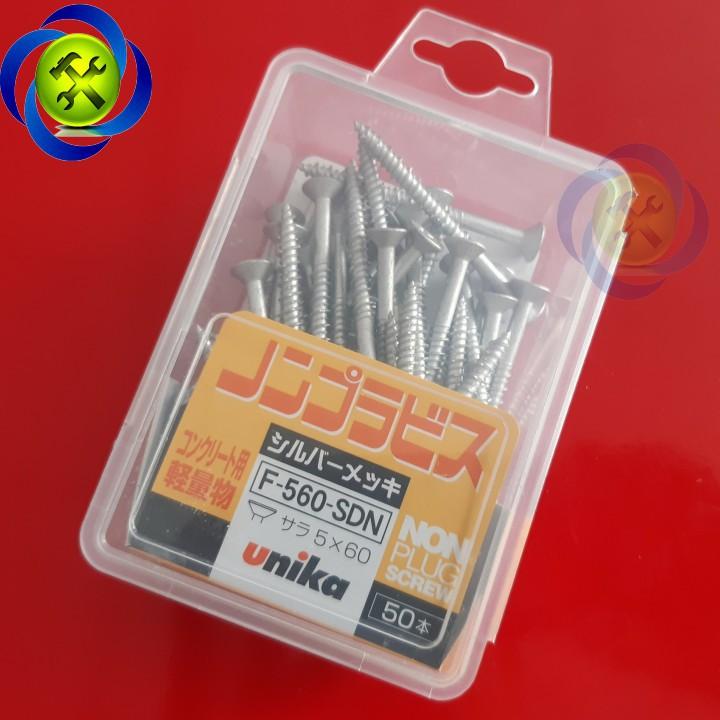 Vít bắt tường không tắt kê Unika F-560-SDN 5x60MM