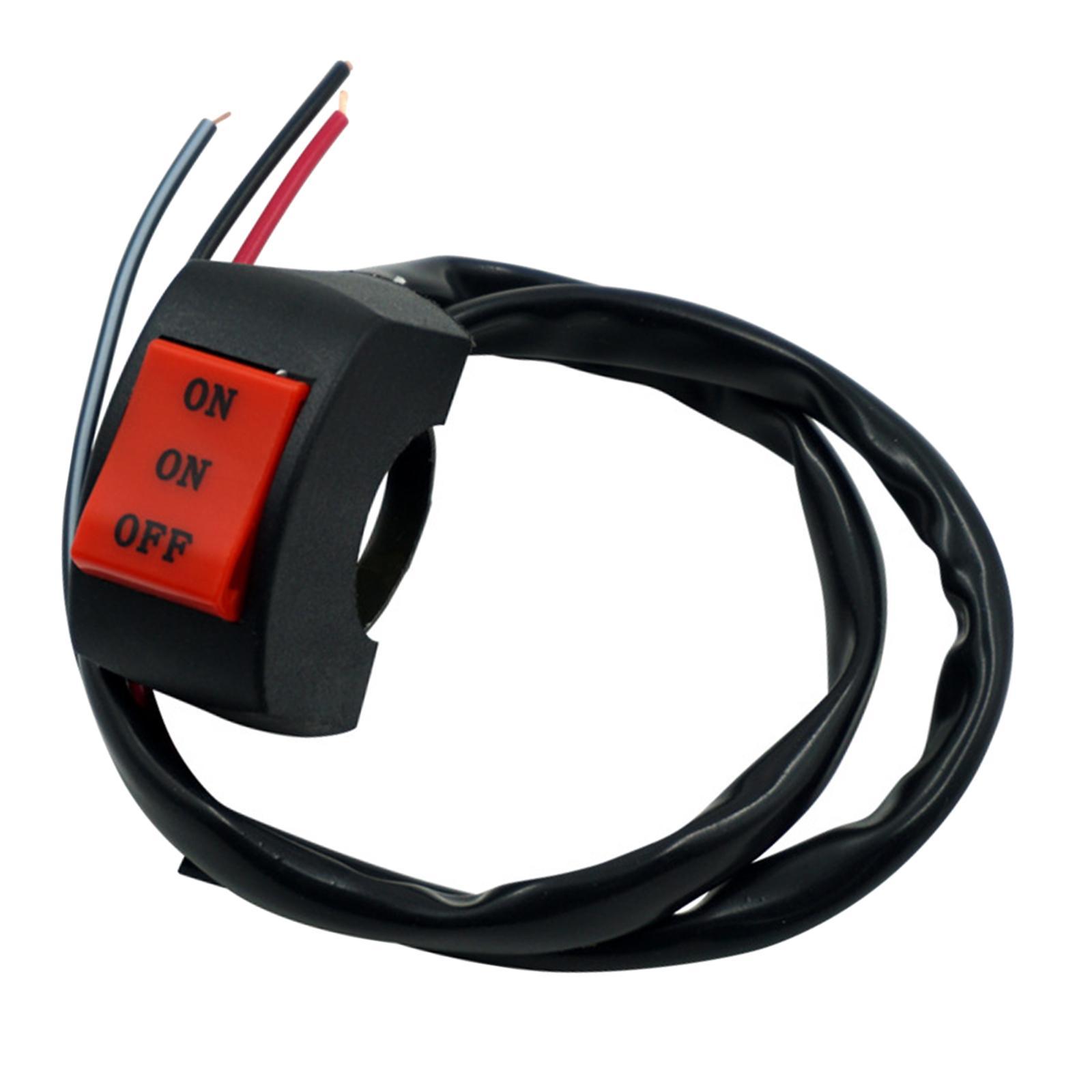Motorcycle Headlight Switch 7/8 inch 22mm Fits for Motorbike Scooter