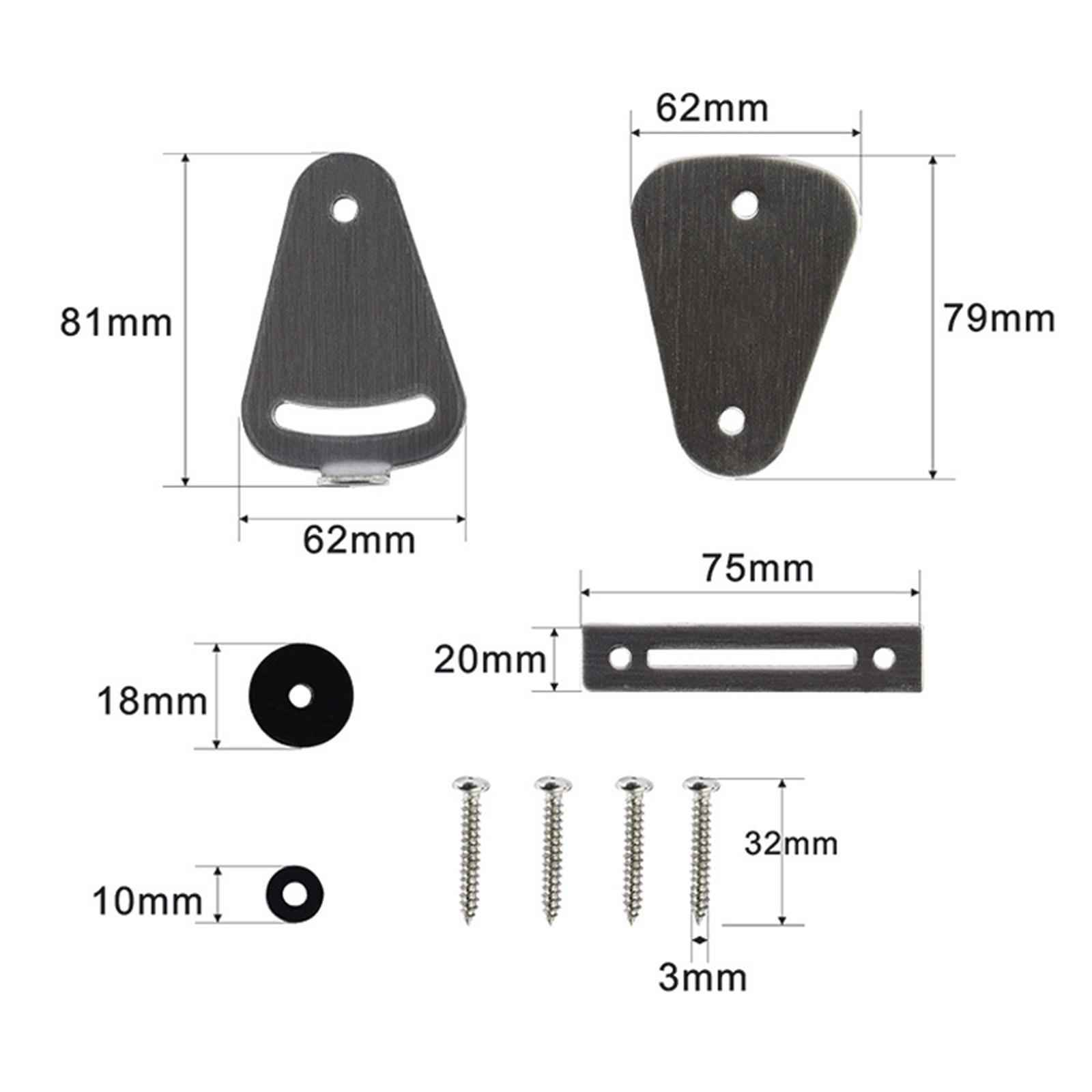 Portable Sliding Barn Door Lock Privacy Door Buckle for