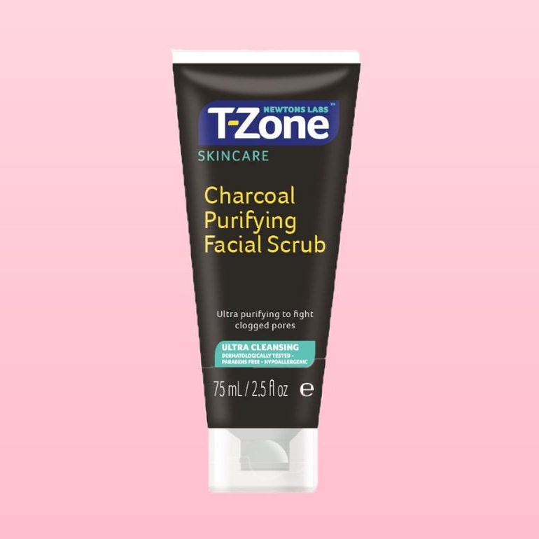 Tẩy tế bào chết than hoạt tính T-Zone charcoal purifying facial scrub 75ml