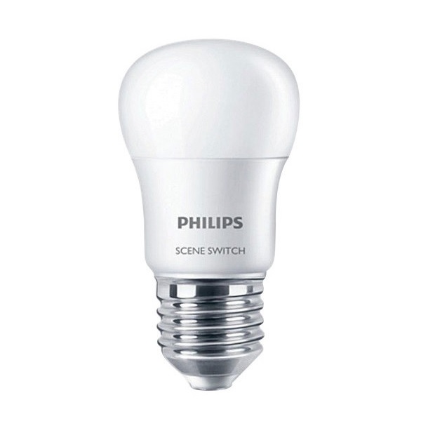 Bộ 2 Bóng Đèn Philips LED Scene Switch 2 Cấp Độ Chiếu Sáng 6.5W 6500K E27 P45