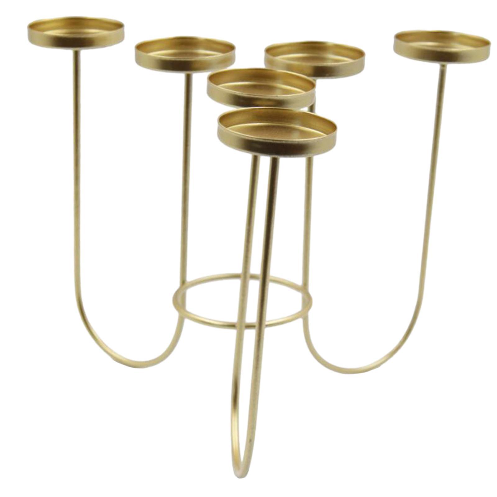 Tealight Candles Holder Candelabras Farmhouse Home Candles Stand Metal Candlestick for Prayer Candles Dining Room Housewarming Taper Candles