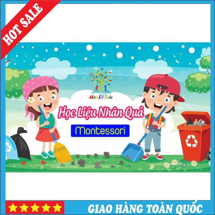 Montessori- Học Liệu Dính Dán Tư Duy Nhân Quả - Matching Book