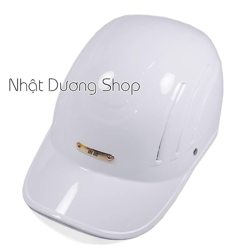 Nón bảo hiểm kết nam gắn mặt sắt loại mút dày phía trong cỡ lớn, hàng cao cấp bảo vệ an toàn cho người đội