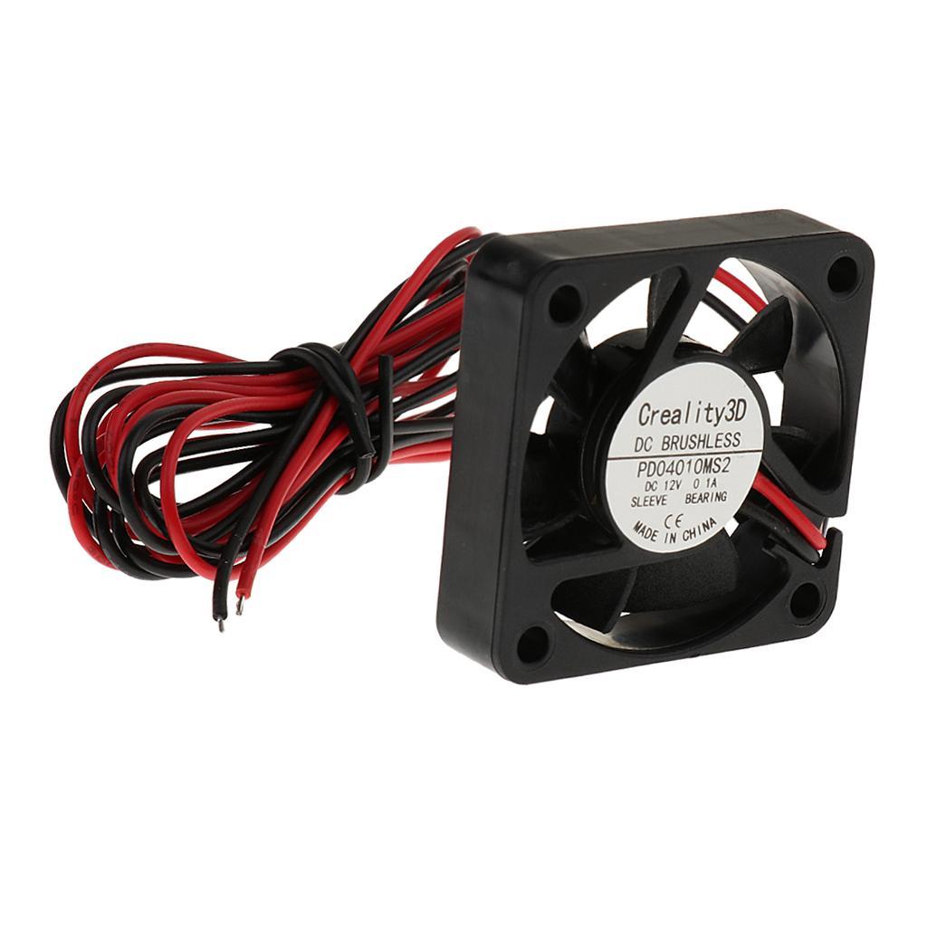 3D Printer Fan 12V 0.1A Quiet Cooling Fan 40x40x10 Replacement