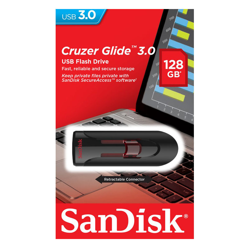 Hình ảnh USB 3.0 Sandisk CZ600 Cruzer Glide - Hàng Nhập Khẩu