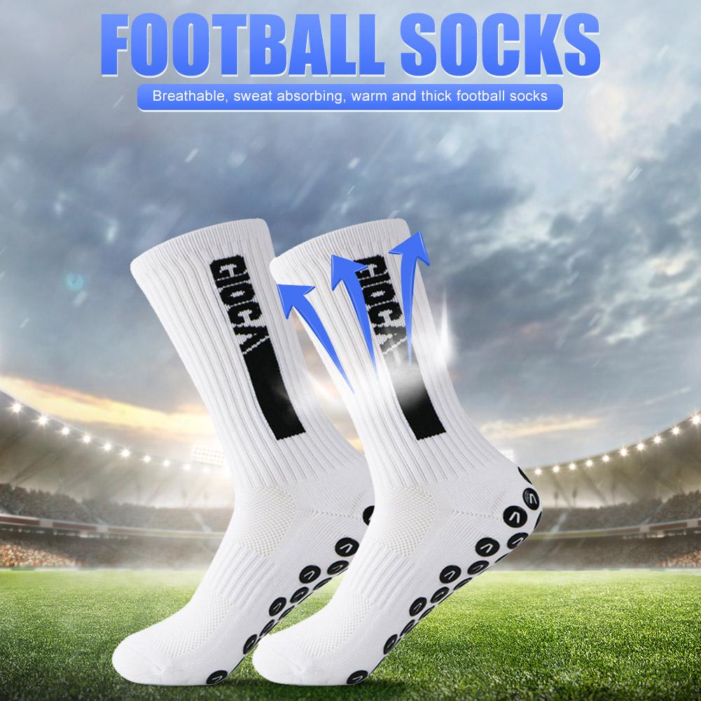 Khóa bóng đá phong cách mới tròn silicone hút cốc chống trượt sock socks thể thao nam nữ bóng chày bóng bầu dục người lớn Color: Green
