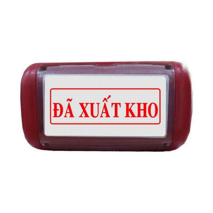 Con dấu liền mực Đã Xuất Kho (Mực đỏ)