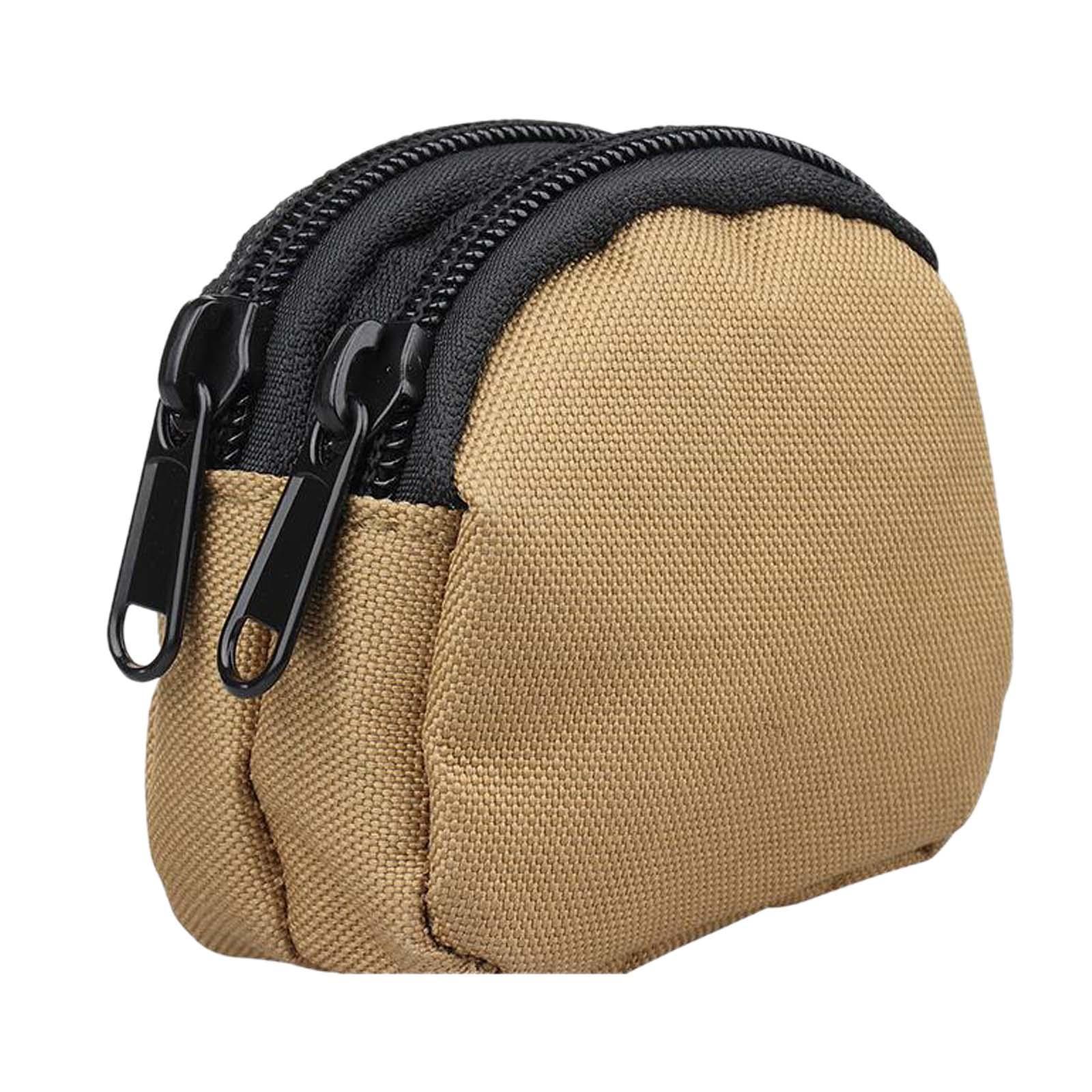 Coin Pouch Change Holder, Outdoor Wallet Nylon Waist Bag for Men, Multifunctional Coin Purse Cash Holder Money Pouch, Small Change Bag