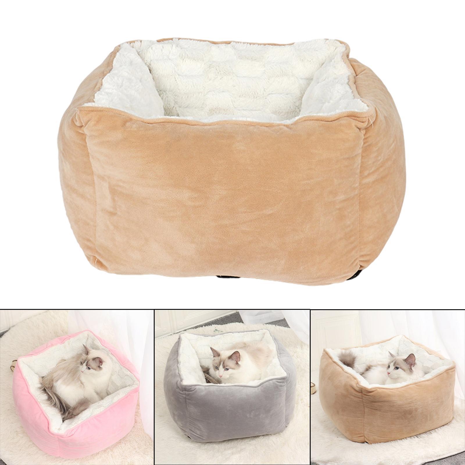 Square Dog Bed Pet Bed Autumn Winter Warm Comfortable Bed Nest Warm Dog Cat