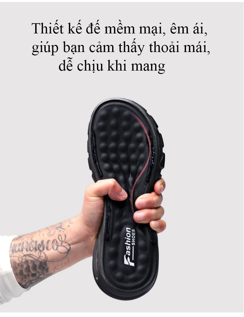 Giày sandal/ dép quai hậu thời trang nam đế mềm nhẹ thoáng khí êm phiên bản Hàn Quốc mã 58019-S, mã 58432, mã 58020