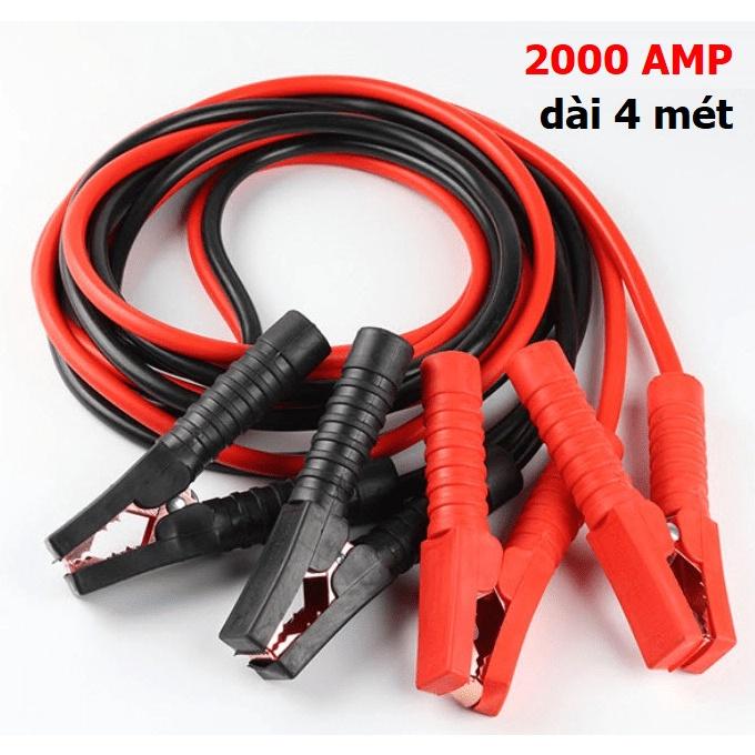 Dây câu kích bình Ắc Quy 2000AMP dài 4m cứu hộ Ô tô