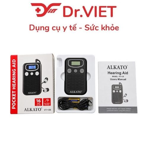 Máy trợ thính Alkato có dây VT-125 phù hợp cho người già, người thính lực kém
