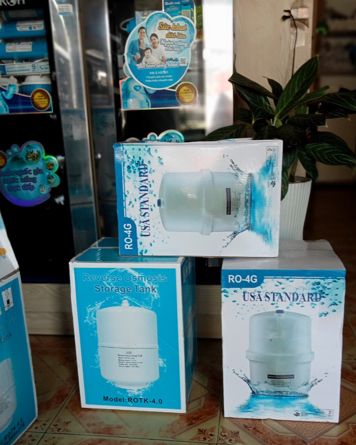 BÌNH ÁP THÉP 4.0G - DÙNG CHO MÁY LỌC NƯỚC RO