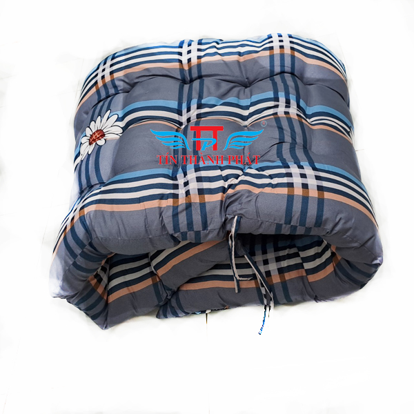 Đệm ghế bông Tín Thành Phát  Tăng độ êm ái, giảm đau nhức, phù hợp ghế thư giãn – sọc hoa