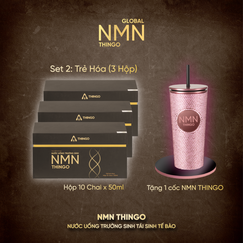 Combo 3 Hộp Nước Uống NMN Thingo - Trẻ Hóa Toàn Diện Từ Tế Bào