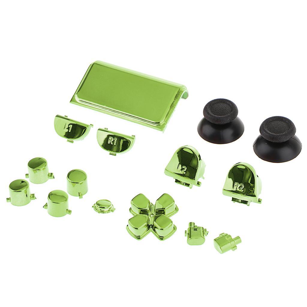 Replacement Full Buttons Custom Mod Kit for Sony PS4 Pro Controller Green