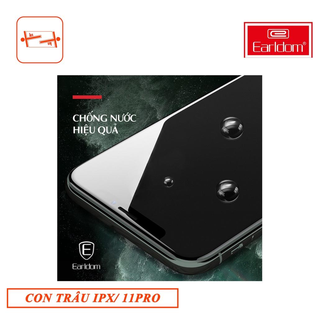 Cường Lực dành cho IPHONE X/ 11 PRO (Đen) Con Trâu Earldom Hàng chính hãng