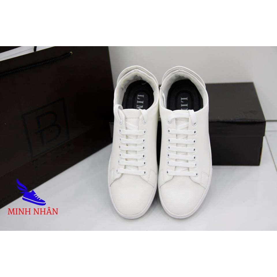 Giày sneakers Liman tăng chiều cao trắng (TT-02 Xưởng giày Minh Nhân)