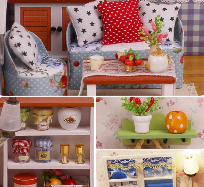 Mô hình nhà gỗ búp bê DIY - Warm Memories M004