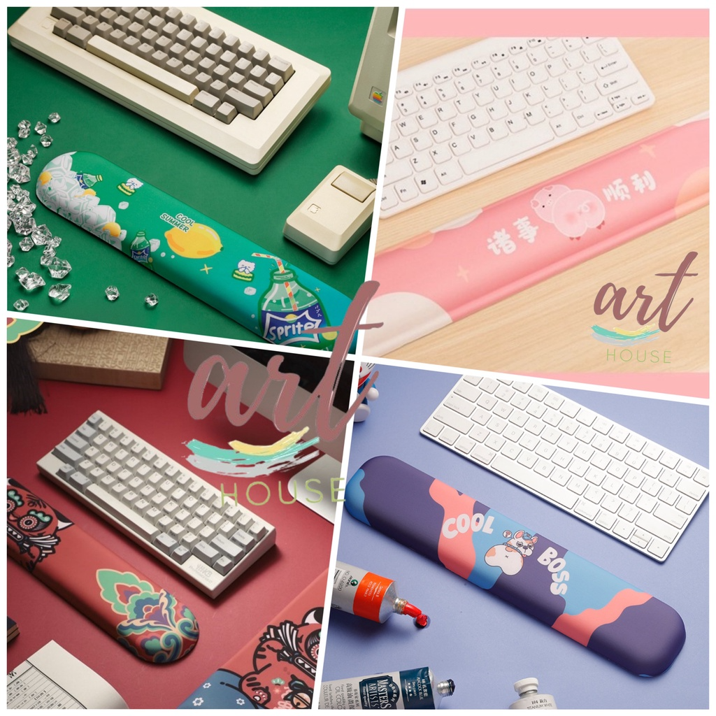 Miếng Kê Tay Bàn Phím, Tấm Lót Kê Tay Bàn Phím Chơi Game Thủ Mouse Pad - Dễ Thương - Hàng Chính Hãng