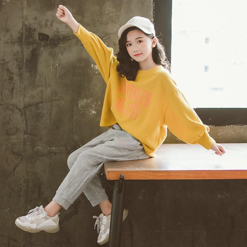 Bộ quần áo thu đông trẻ em 14-45kg dành cho bé gái mẫu ALL CITY. Hàng may kỹ, chất vải đẹp, màu sắc bắt mắt