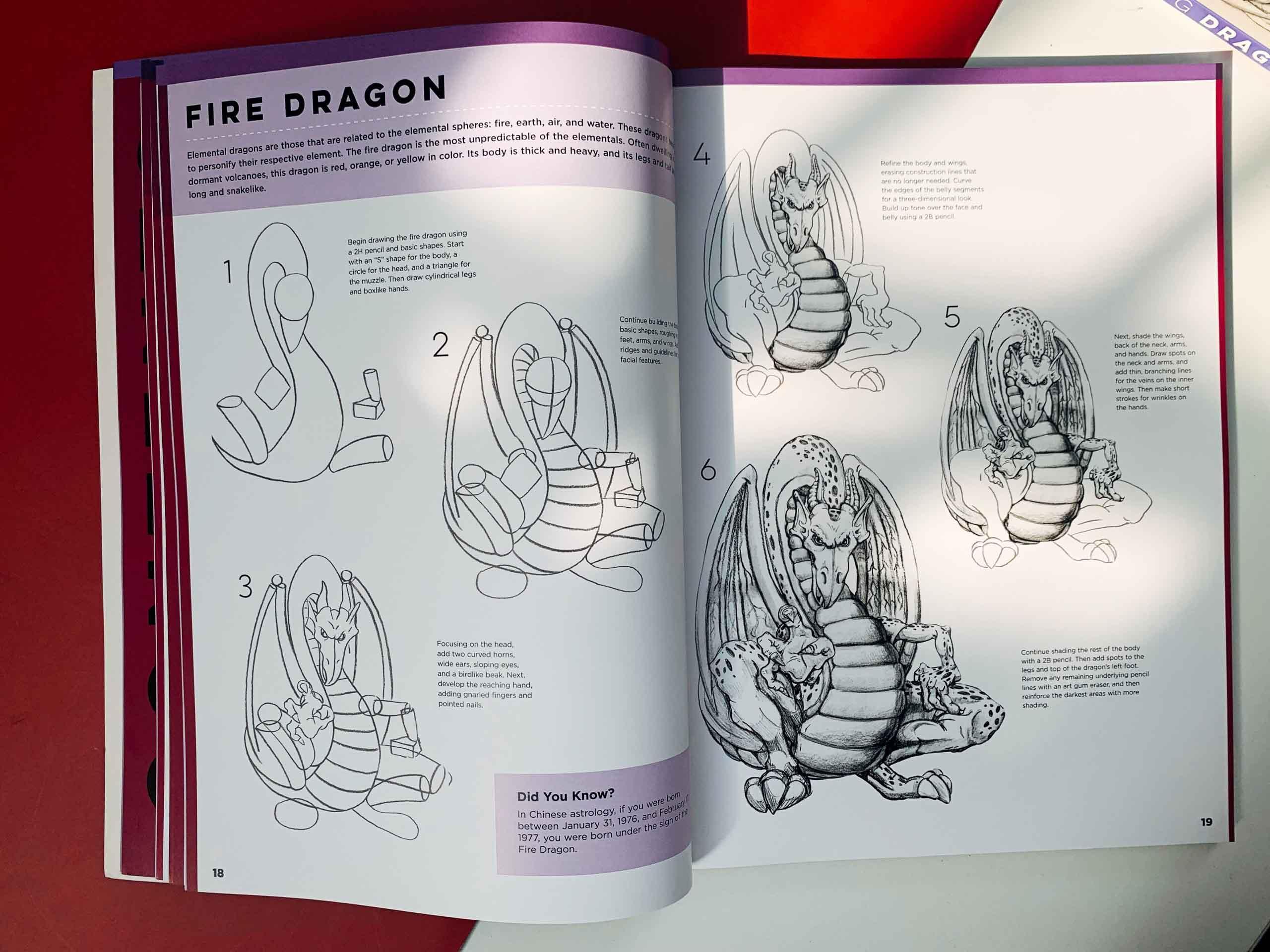 The Art of Drawing Dragons, Mythological Beasts, and Fantasy Creatures