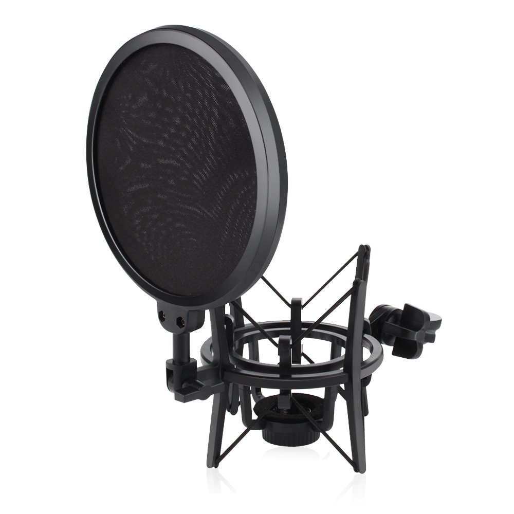 Bộ Shock Mount Kèm Màng Lọc Âm Cho Micro Hát Live Stream YL-101 AZONE