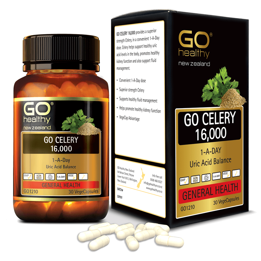 GO CELERY 16,000 30 VIÊN- Viên gout nhập khẩu chính hãng GO Healthy New Zealand