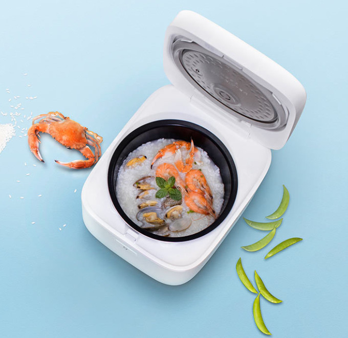 Nồi Cơm Điện Thông Minh Cao Tần XIAOMI 3 Lít Thế Hệ 2 RICE COOKER , Model: IH2 3L , Màu Trắng - HÀNG NHẬP KHẨU