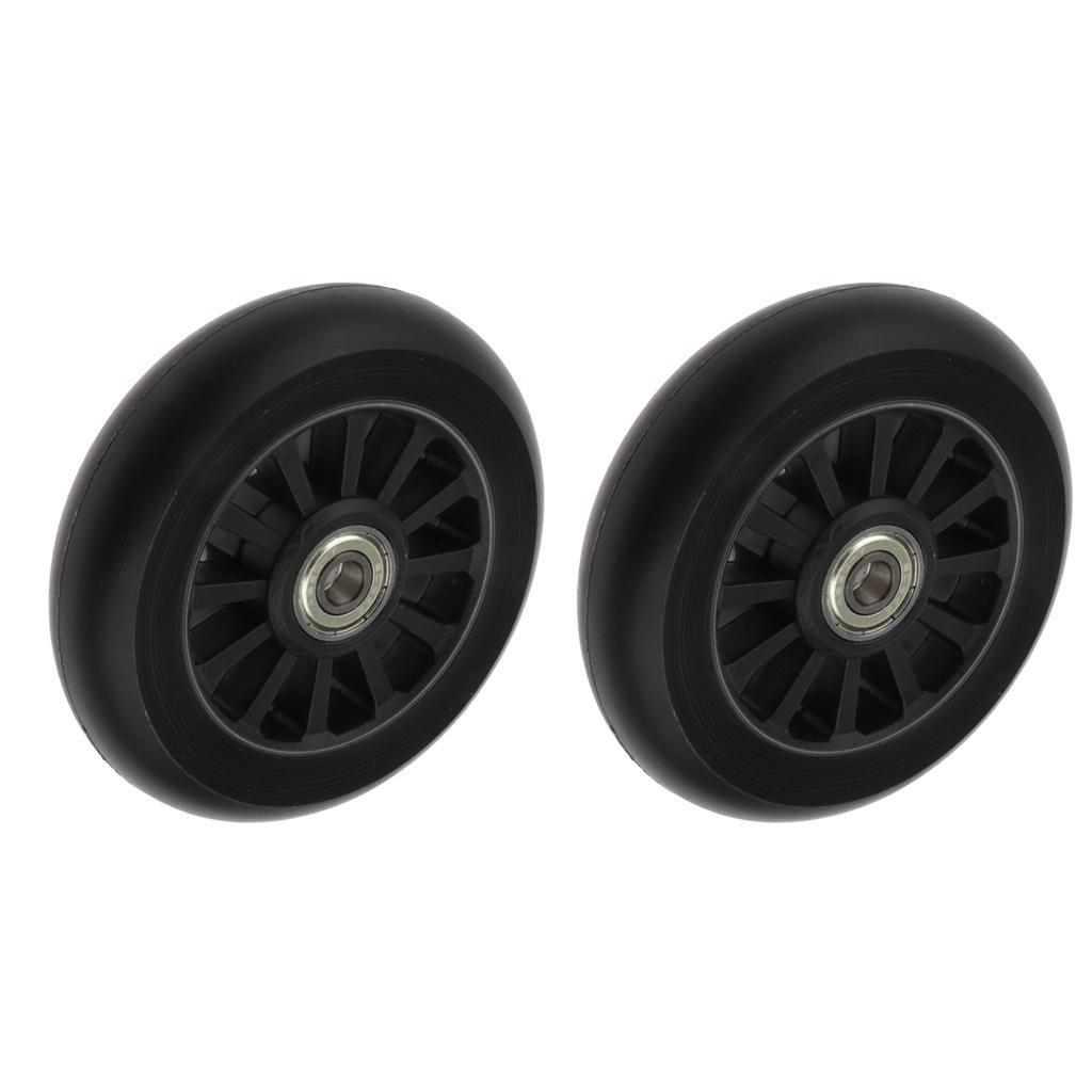 2x 2pcs 100mm Pro Scooter Wheels Replacement Fit for Most Scooter Types White Black Color Optional