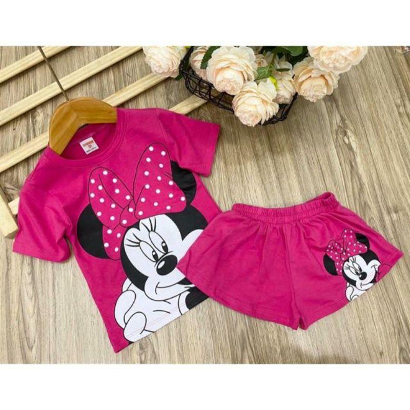 Bộ cotton 4c bé gái siêu yêu - đồ bộ trẻ em