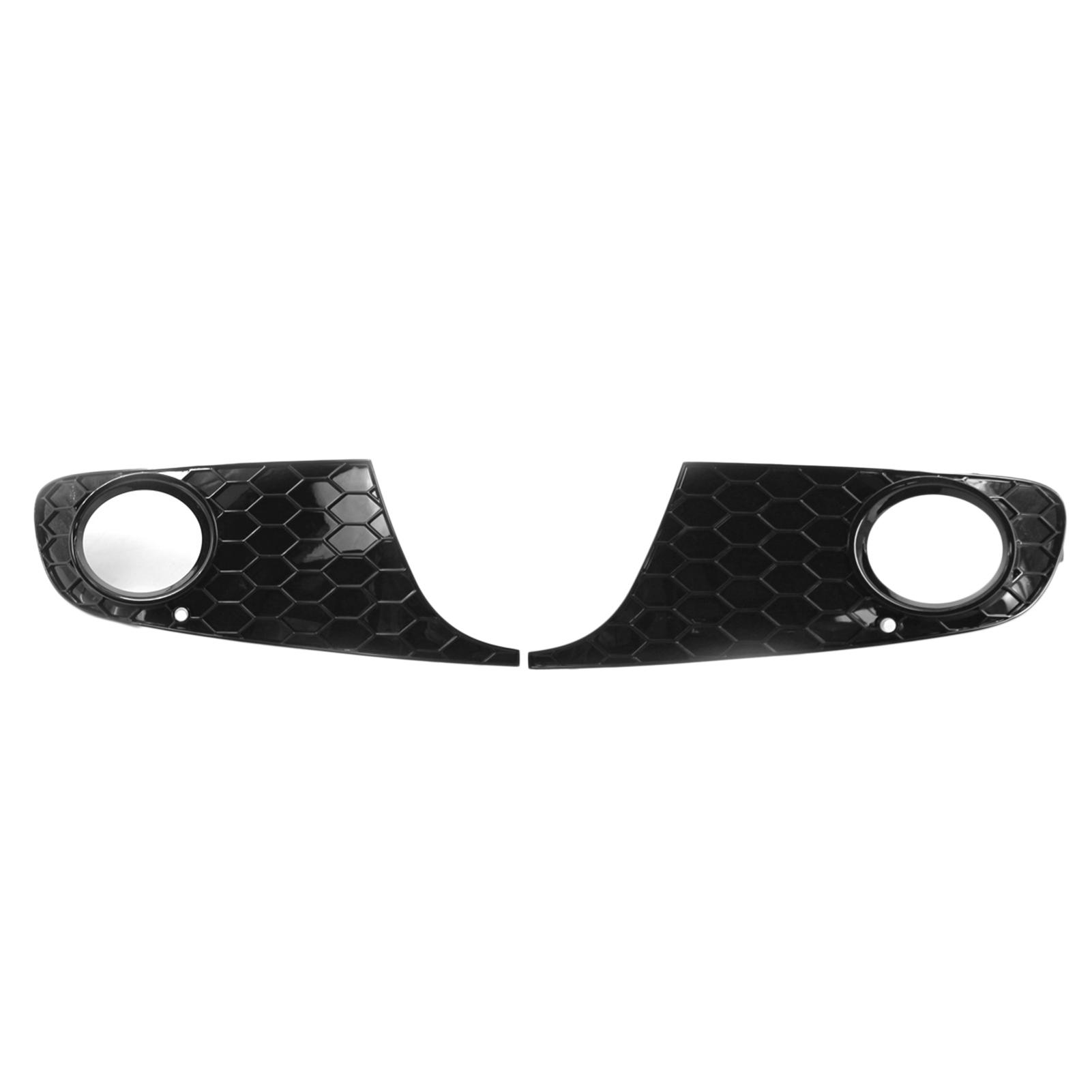 Front Bumper Grille Mesh Grill Fog Light Cover Replacement for VW Golf 6 MK6 Non-GTI 2009-13