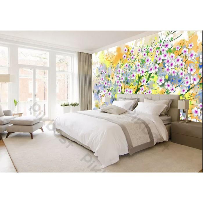 Tranh dán tường cành mai MS1002430