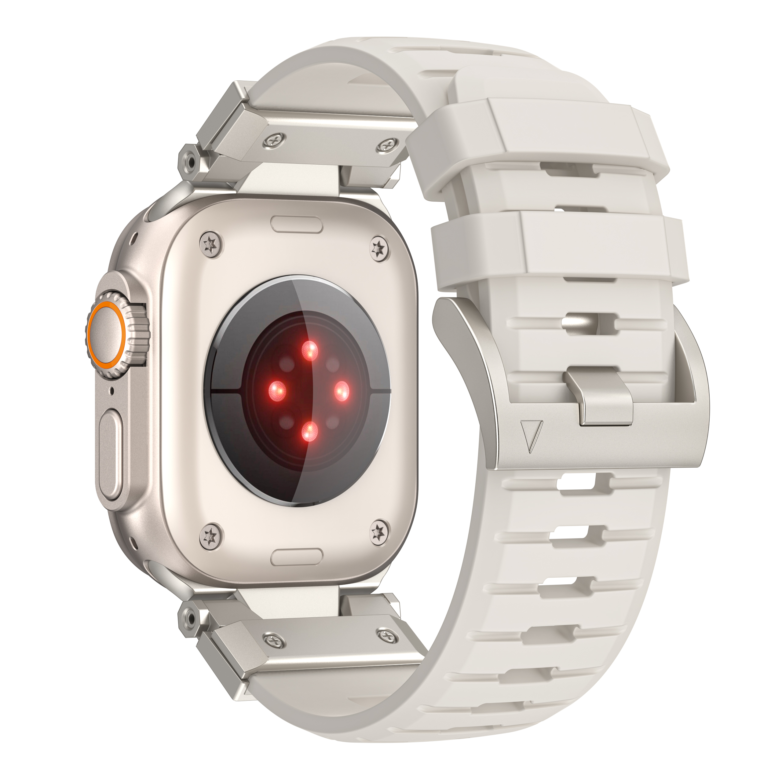 Dây Cao Su Fluororubber cho Apple Watch Ultra 1/2 &amp; Apple Watch Series 1/2/3/4/5/6/7/8/9/SE1,2 Size 42/44/45/49mm - Hàng Nhập Khẩu