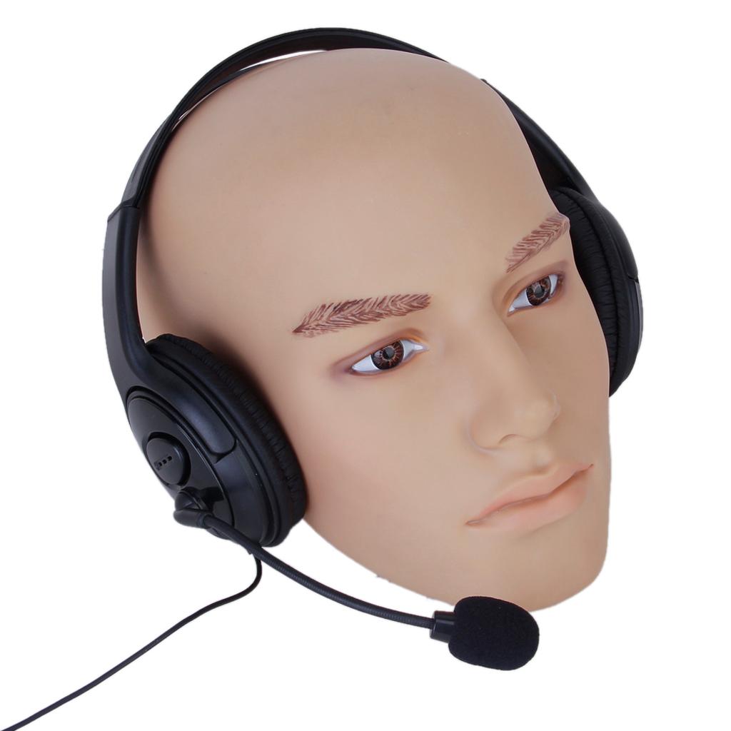 3.5mm Headphone Headset Earphone W/ Microphone Volume Control for Game