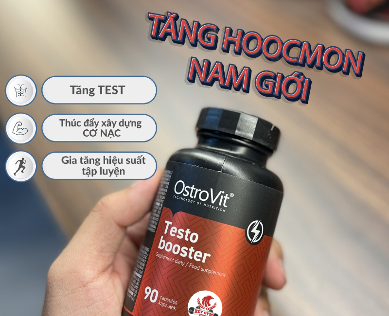 Ostrovit Testo Booster , Hỗ Trợ Tăng Cường Sinh Lý, Hormone Testosterone Nam Giới, Hỗ Trợ Phát Triển Cơ Bắp