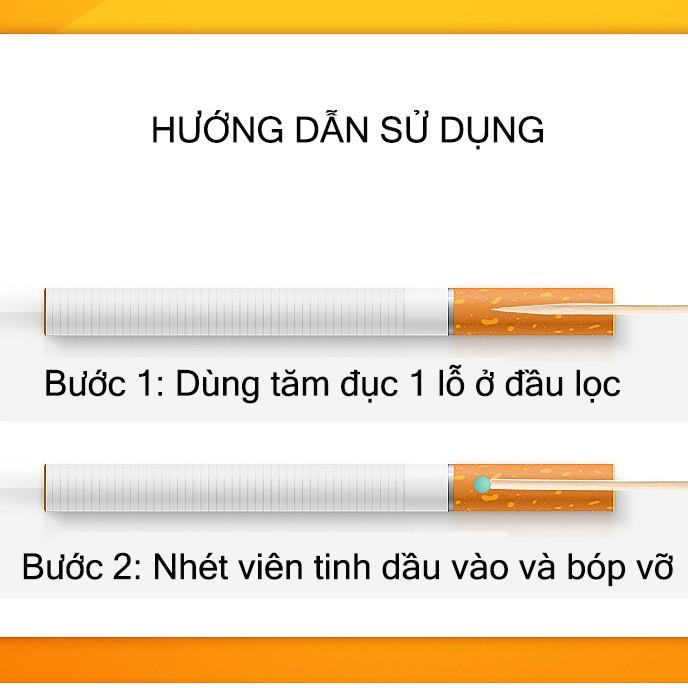 Viên tinh dầu hoa quả thơm nhét đầu lọc tăng hương vị và làm thơm khẩu trang tổng hợp nhiều hương vị
