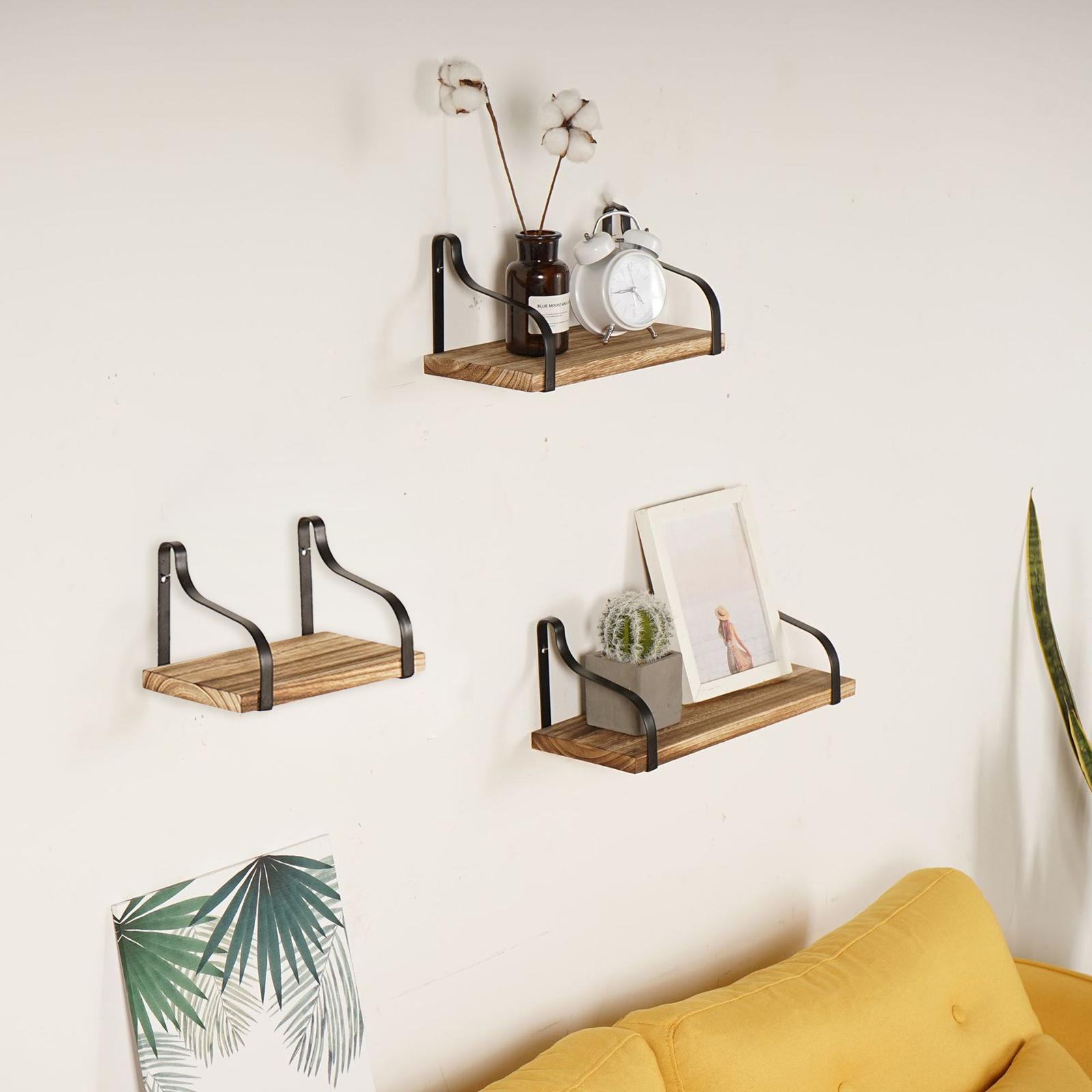 Floating Shelves Household Goods Organizer Wall Mount Floating Wall Shelves