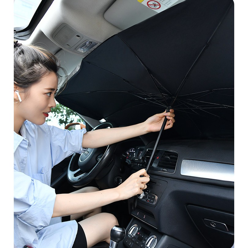 Ô Che Nắng Kính Lái Xe Ô tô - Bảo vệ nội thất ô tô - Dù che nắng kính lái xe hơi - chống tia UV