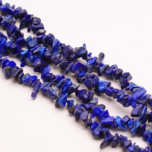 4-9mm Exquisite Lapis Lazuli Chip Gemstone loose Beads Strand 35 Inch