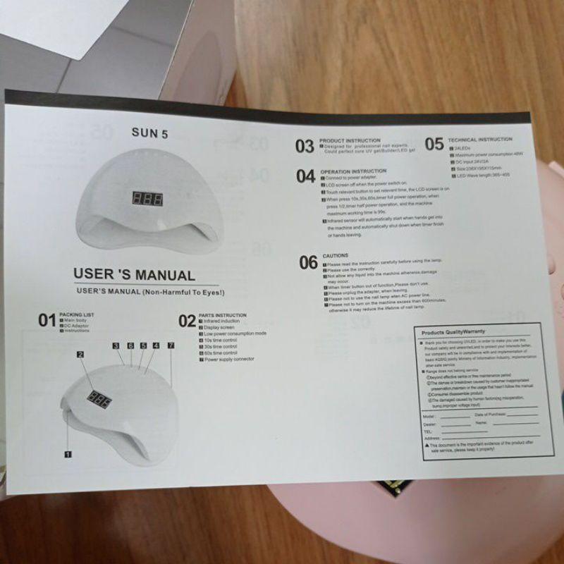 Máy hơ sun5 chữ nổi